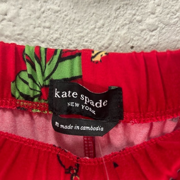 Kate Spade Holiday Christmas Pajama Pants Size M NEW - Picture 3 of 4